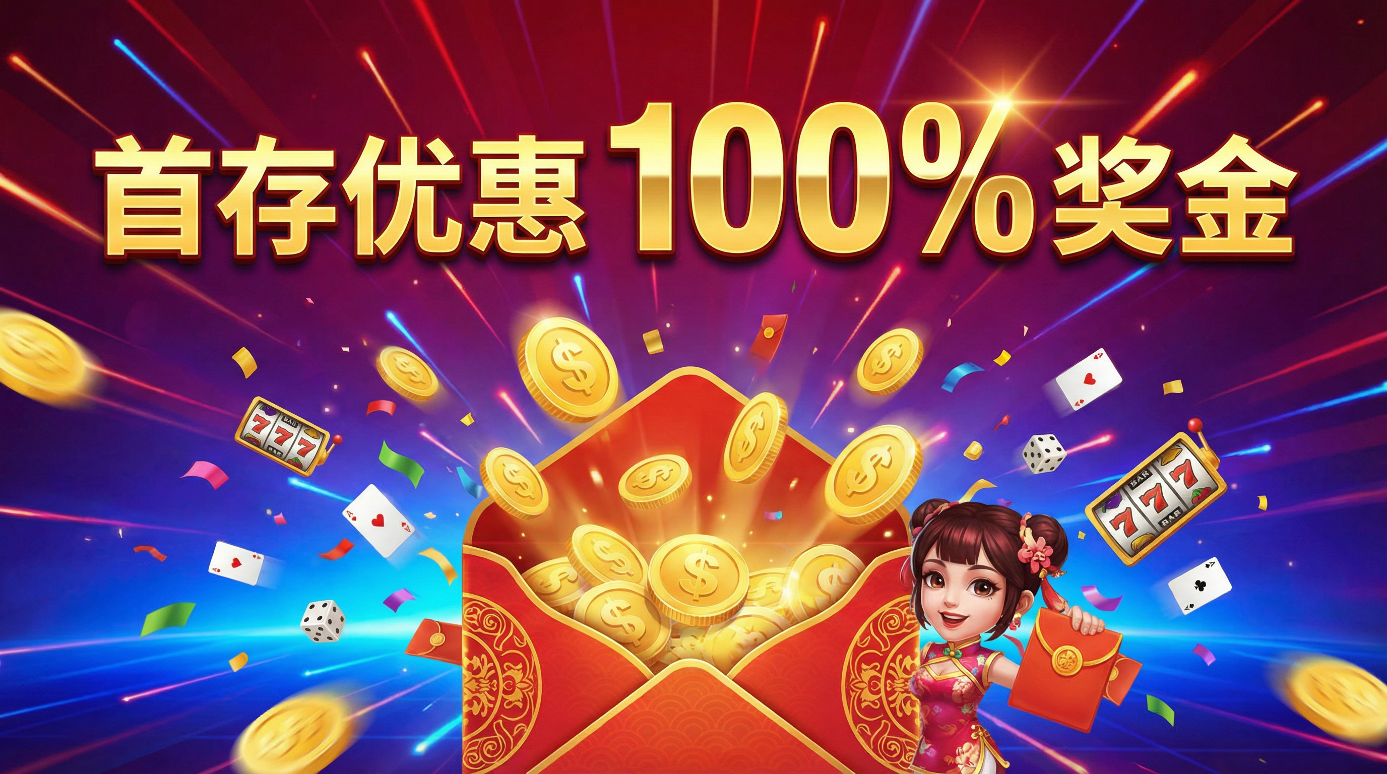 首存100%奖金优惠活动
